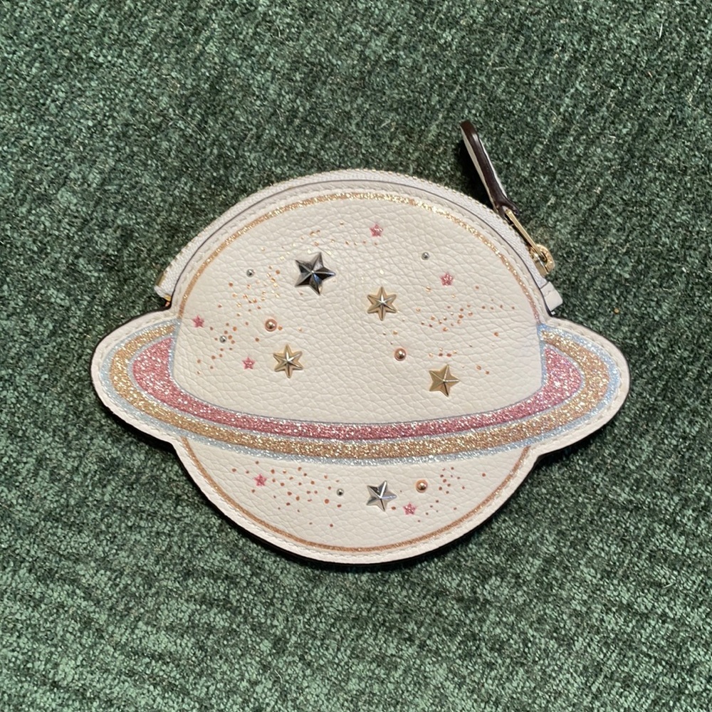 COACH NASA Space Capsule Saturn Coin Pouch